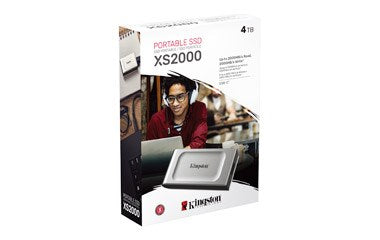 External SSD Kingston XS2000, 4TB, USB 3.2 Gen2 Type-C, Gray