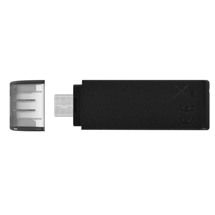 USB flash drive KINGSTON DataTraveler 70, 256GB, USB-C 3.2 Gen 1, Black