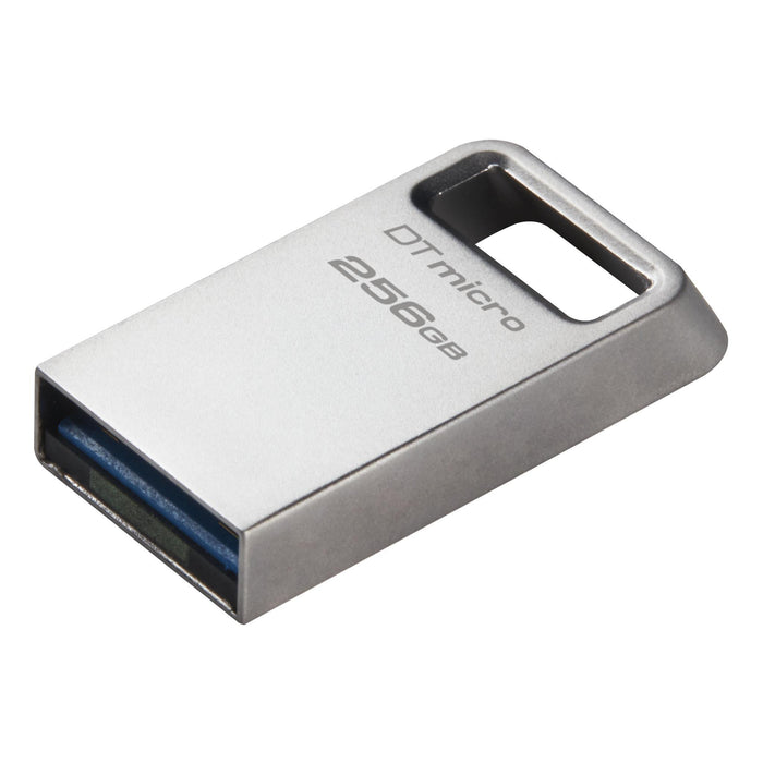 USB memory stick KINGSTON DataTraveler Micro, 256GB, USB-A 3.2 Gen 1, Silver