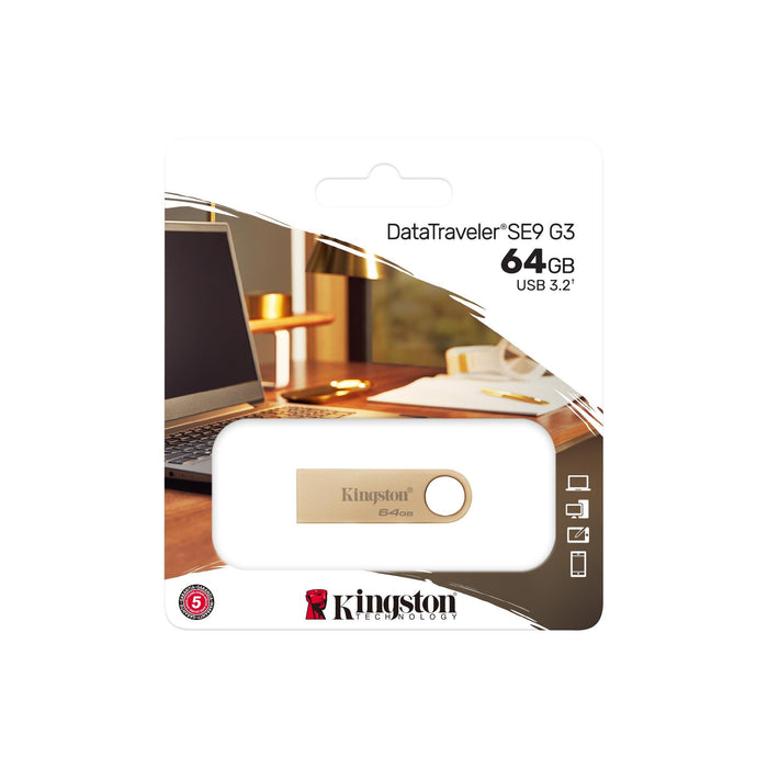 USB memory stick KINGSTON DataTraveler SE9 G3, 64GB, USB 3.2 Gen1