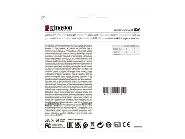 KINGSTON 64GB USB3.2 Gen 1 DataTraveler Exodia Black+Teal 2 Pieces