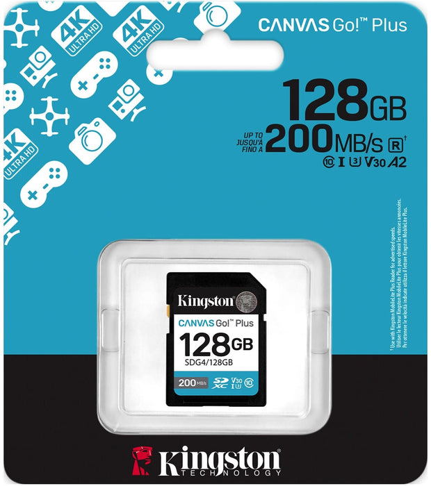 SDXC Memory Card Kingston CANVAS Go! Plus 128 GB