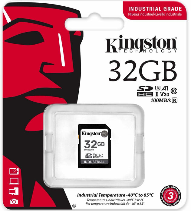 Kingston - Industrial SD, 32GB, SDXC, Class 10 memory card