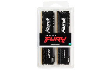 Memory Kingston FURY Beast Black 32GB(2x16GB) DDR4 3600MHz KF436C18BBK2/32