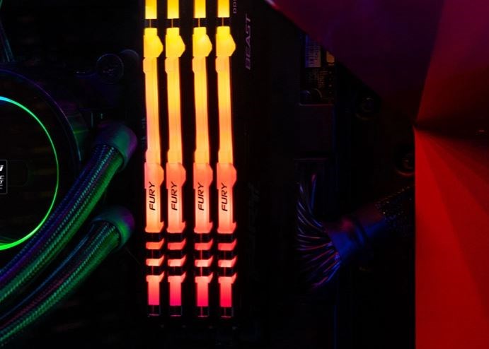 Memory Kingston FURY Beast Black 64GB(2x32GB) DDR4 3200MHz KF432C16BBK2/64