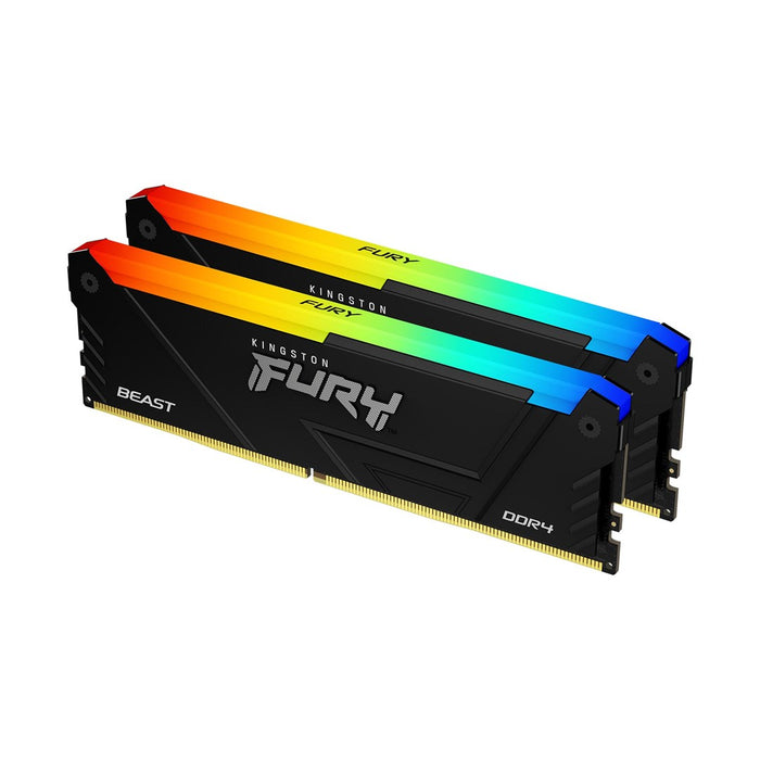 Memory Kingston FURY Beast Black RGB 32GB(2x16GB) DDR4 3200MHz CL16