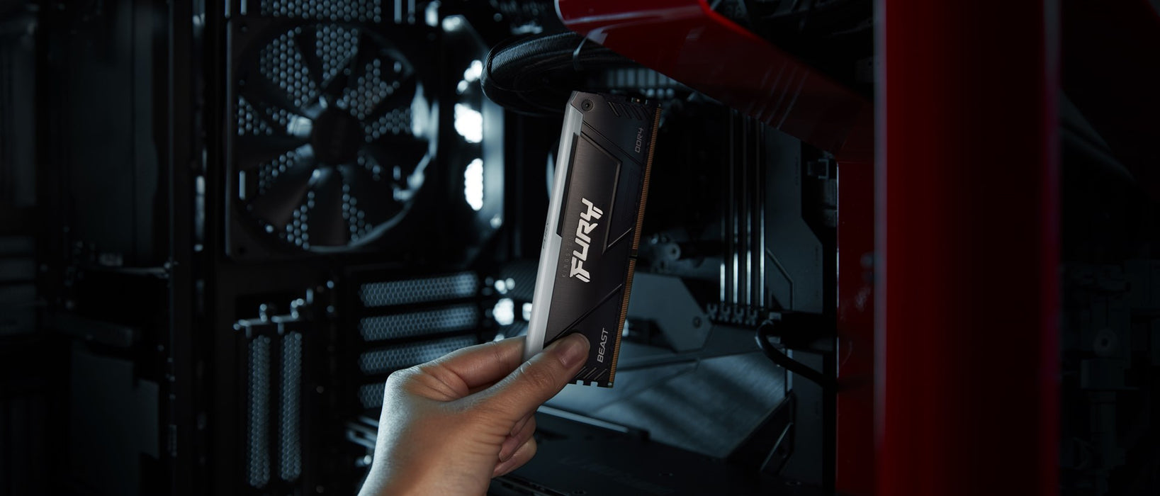 Memory Kingston FURY Beast Black RGB 32GB(2x16GB) DDR4 3200MHz CL16