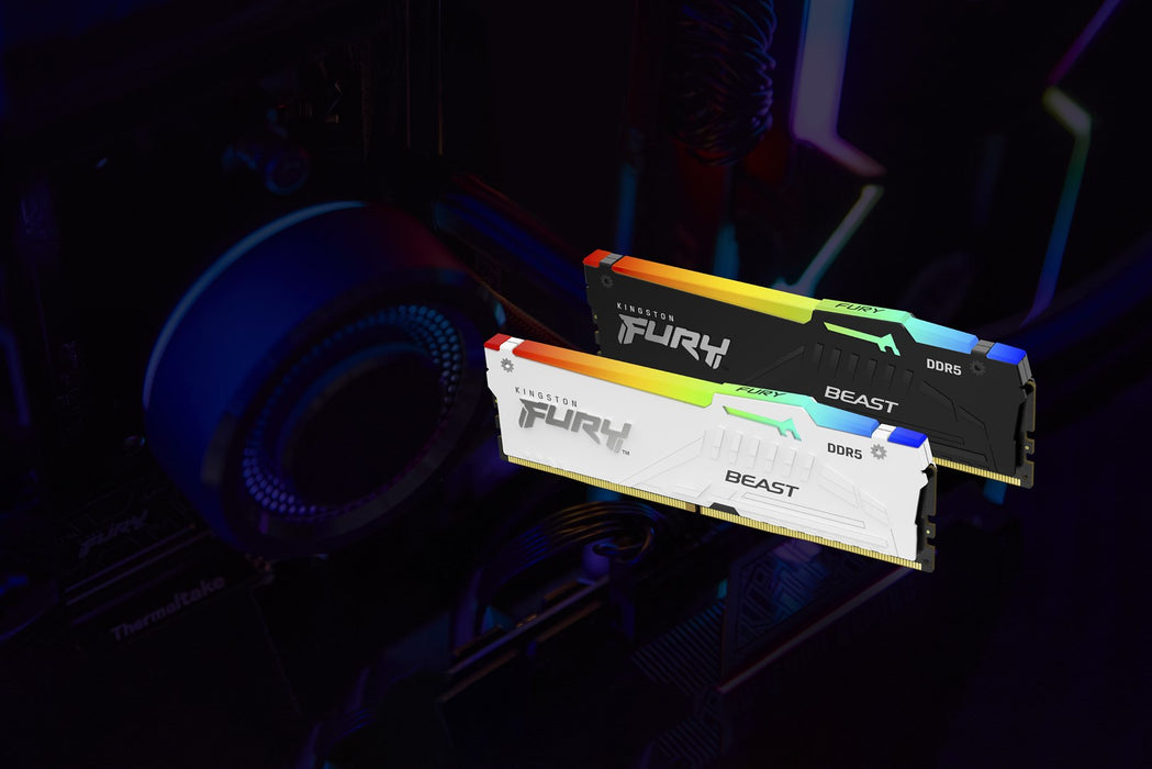 Kingston Technology FURY Beast 128GB 5600MT/s DDR5 CL40 DIMM (Kit of 4) RGB XMP