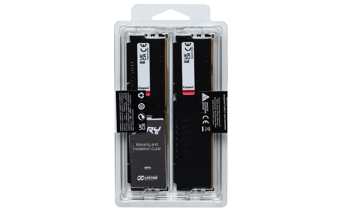 Memory Kingston FURY Beast Black 128GB(2x64GB) DDR5 5600MHz CL40 - AMD EXPO