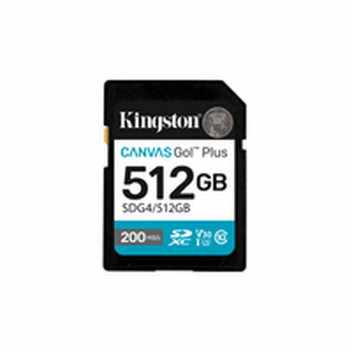 KINGSTON 512GB SDXC Canvas Go Plus Gen4 200MB/s C10 UHS-I U3 V30