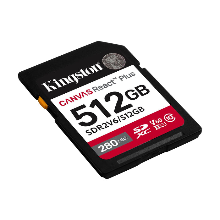 Memory card Kingston Canvas React Plus V60 UHS-II 512GB