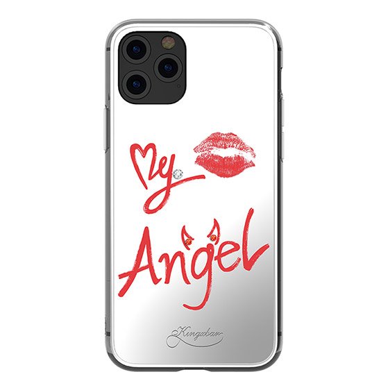 Kingxbar Angel mirror case decorated with original Swarovski crystals iPhone 11 Pro Max transparent - Cell phone cases