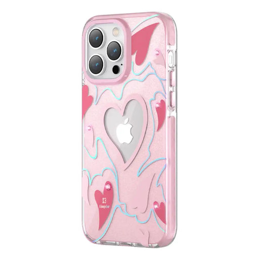 Kingxbar Heart Star Series case for iPhone 14 Pro Max pink heart case - Cell phone cases and covers<<<HurtelXML