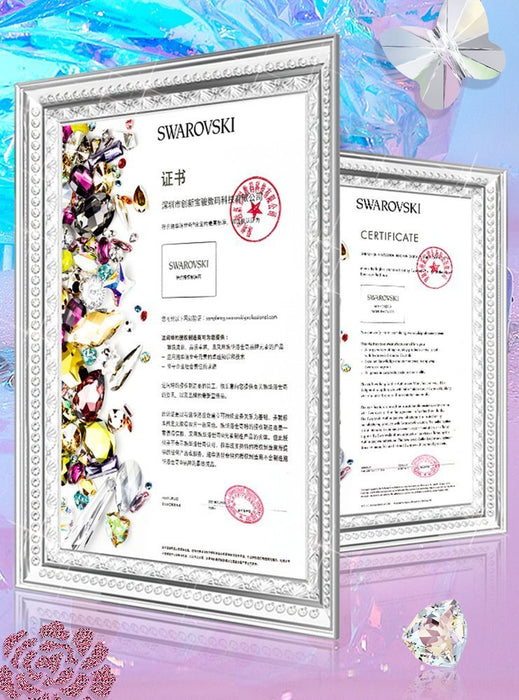 Kingxbar Lucky Series case decorated with original Swarovski crystals iPhone 12 mini transparent (Clover) - Cell phone