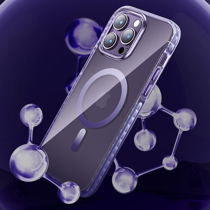 Kingxbar PQY Ice Crystal Series magnetic case for iPhone 14 MagSafe silver - Cell phone cases and covers<<<HurtelXML