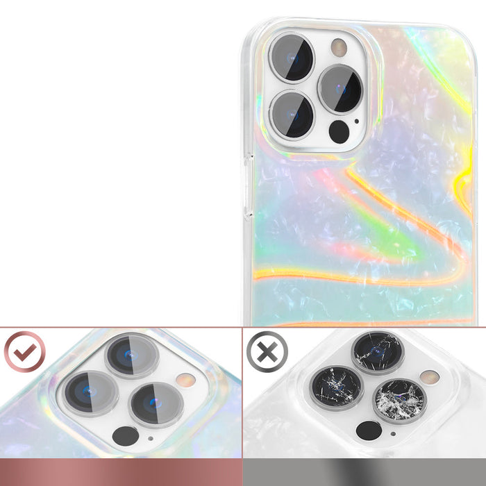 Kingxbar Shell Series luxury elegant phone case for iPhone 13 Pro pearl-blue - Cell phone cases and covers<<<HurtelXML