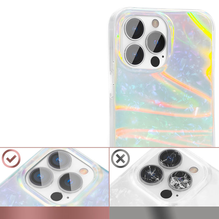 Kingxbar Shell Series luxury elegant phone case for iPhone 13 Pro pearl-mint - Cell phone cases and covers<<<HurtelXML