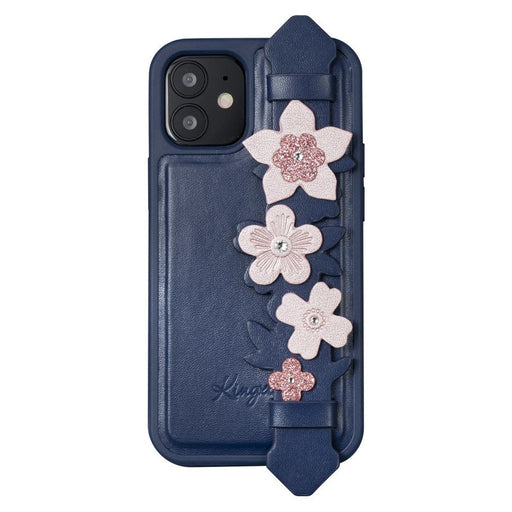Kingxbar Sweet Series case decorated with original Swarovski crystals iPhone 12 mini blue - Cell phone cases