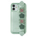 Kingxbar Sweet Series case decorated with original Swarovski crystals iPhone 12 Pro Max green - Cell phone cases