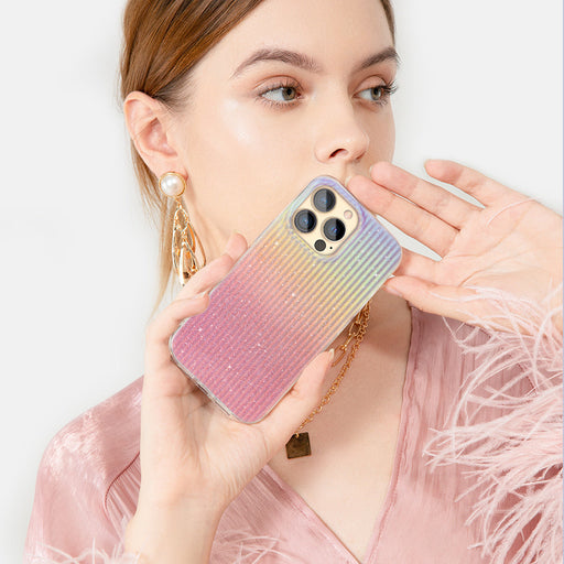 Kingxbar Travel Series luxurious elegant case for iPhone 13 Pro orange (Sunset) - Cell phone cases