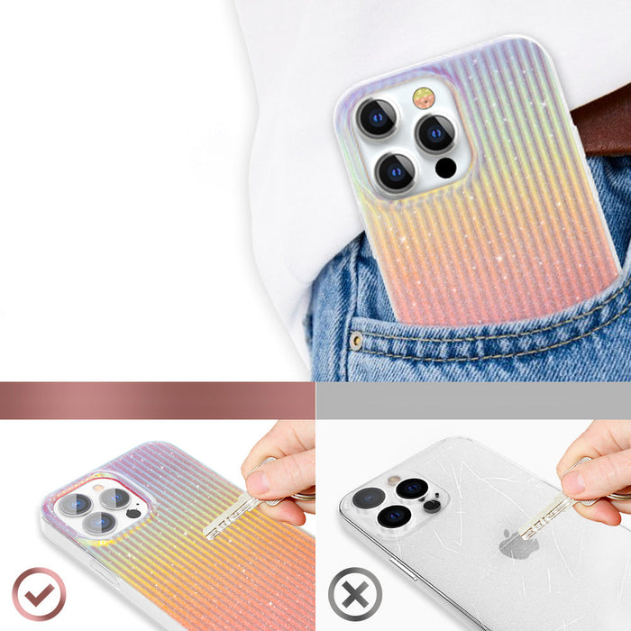 Kingxbar Travel Series luxurious elegant case for iPhone 13 Pro orange (Sunset) - Cell phone cases