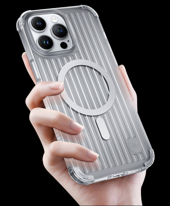 Kingxbar PQY Go Out Series magnetic case for iPhone 14 Plus MagSafe laser color
