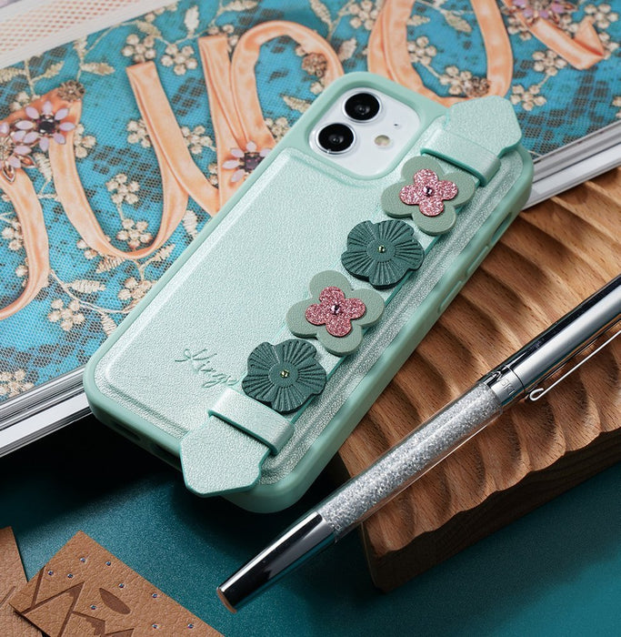 Kingxbar Sweet Series case decorated with original Swarovski crystals iPhone 12 mini black
