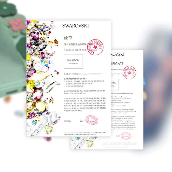 Kingxbar Sweet Series case decorated with original Swarovski crystals iPhone 12 mini black