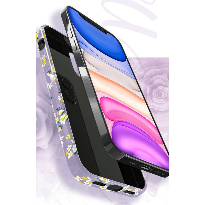 Kingxbar Blossom case decorated with original Swarovski crystals iPhone 12 mini multicolour (Lily)