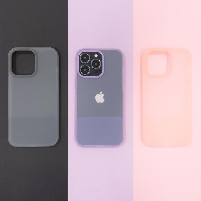 Kingxbar Plain Series case cover for iPhone 13 Pro Max silicone case gray
