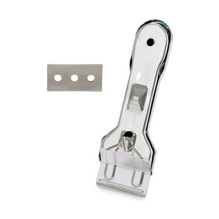 Ceramic Cooker Top Scraper Kinvara Silver Metal 13,5 x 4,5 x 1 cm 4,5 x 13,5 x 1 cm (12 Units)