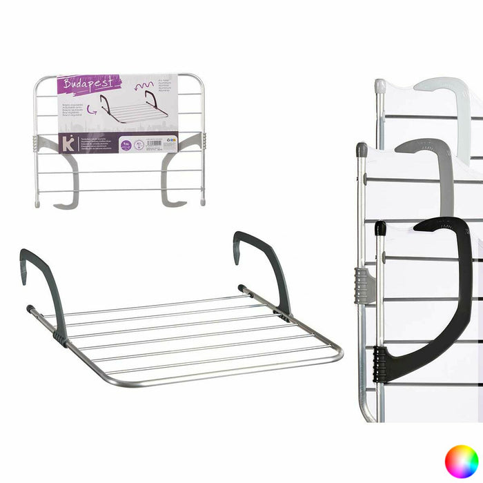 Clothes Line Kipit White Silver Light grey Dark grey Aluminium Plastic 63 x 3 x 50 cm 62,5 x 50 x 16,5 cm 62,5 x 3 x 50 cm 63 x