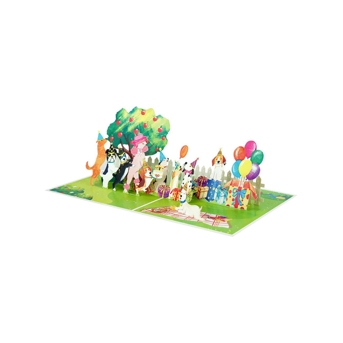 KIRIORI DOG PARTY POP-UP CARD 13502