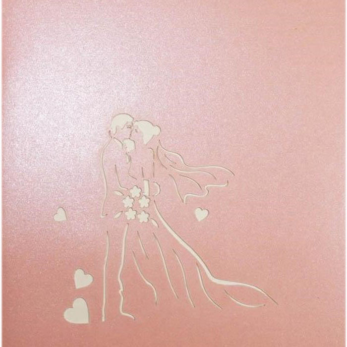 CARD THE WEDDING POP-UP "THE WEDDING" KIRIORI 10738