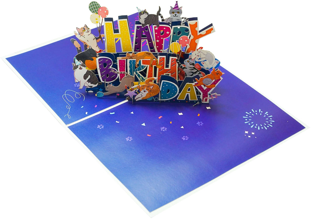 CARD CHRD CATS POP-UP "CHARD CATS" KIRIORI 10729