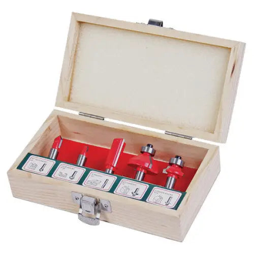 KIT OF MILLING CUTTERS FOR SURFACE MILLING F8 MM TYPE B RAIDER 5 PCS - Фрезери<<<Консумативи за