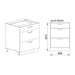KITCHEN CABINET LOWER ROW WITH THREE DRAWERS IRIM 60X55X87 CM WITH SOFT CLOSE - Модулни кухни<<<Кухненски