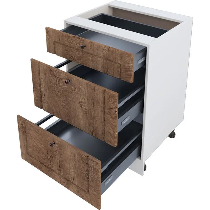 KITCHEN CABINET LOWER ROW WITH THREE DRAWERS IRIM HETTICH 60X55X87 CM - Модулни кухни<<<Кухненски