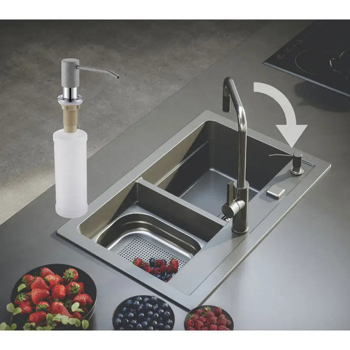 KITCHEN DISPENSER WITH PVC CONTAINER ALVEUS CALLAS BEIGE - Принадлежности за кухненски мивки<<<Кухненски