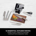 Kitchen knife set NINJA StaySharp K62014EUUK stainless steel 14 pcs built-in sharpener graphite block - Домакински