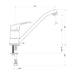 KITCHEN MIXER WITH GRANITE COVER WHITE FAT 08905-1001 - Смесители за кухня<<<Кухня<<<Praktiker