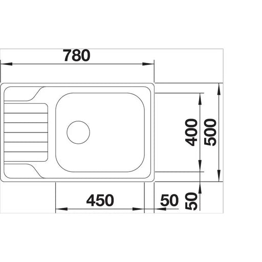 KITCHEN SINK BLANCO DINAS XL6S 78X50 CM. - Кухненски мивки<<<Кухненски мивки<<<Кухня<<<Praktiker&&&Кухненски
