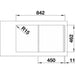 KITCHEN SINK BLANCO FLEX PRO 45S LEFT 86X48X15.5 - Кухненски мивки<<<Кухненски мивки<<<Кухня<<<Praktiker&&&Кухненски