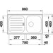 KITCHEN SINK BLANCO FLEX PRO 45S LEFT 86X48X15.5 - Кухненски мивки<<<Кухненски мивки<<<Кухня<<<Praktiker&&&Кухненски