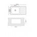 KITCHEN SINK INTER CERAMIC 10050L TEMPICO LEFT 100X50X24 - Кухненски мивки<<<Кухненски
