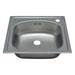 KITCHEN SINK PYRAMIS INSET 1B 44X44 CM. F60 - Кухненски мивки<<<Кухненски мивки<<<Кухня<<<Praktiker&&&Кухненски