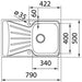 KITCHEN SINK TEKA STARBRIGHT LINEN LEFT 50X79 CM. - Кухненски мивки<<<Кухненски мивки<<<Кухня<<<Praktiker