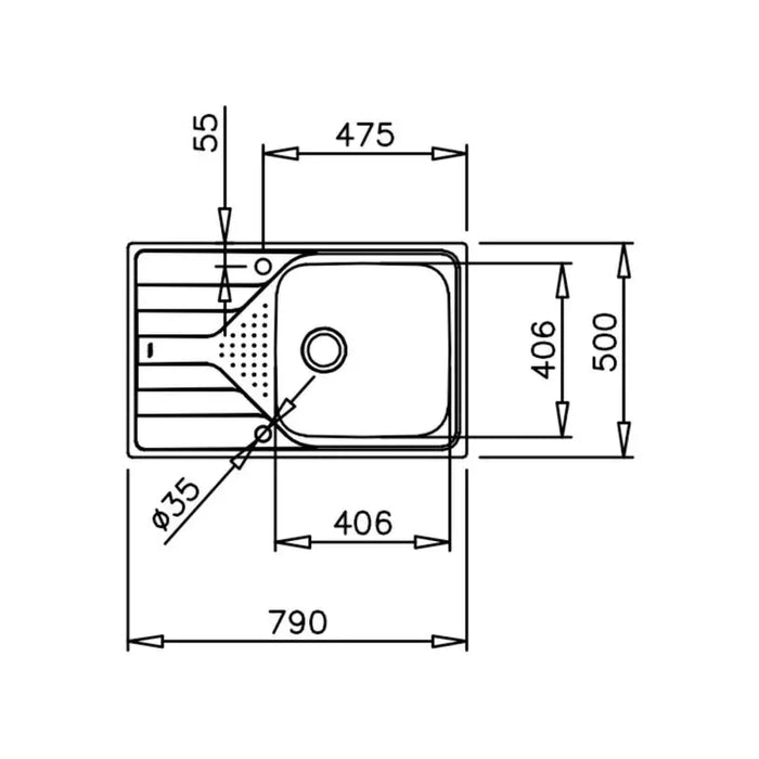 KITCHEN SINK TEKA UNIVERSE MAX SMOOTH LEFT - Кухненски мивки<<<Кухненски мивки<<<Кухня<<<Praktiker&&&Кухненски