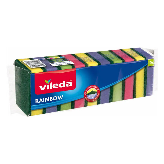 KITCHEN SPONGE 10 PCS RAINBOW VILEDA - Продукти за почистване<<<Домашни потреби<<<Кухня<<<Praktiker