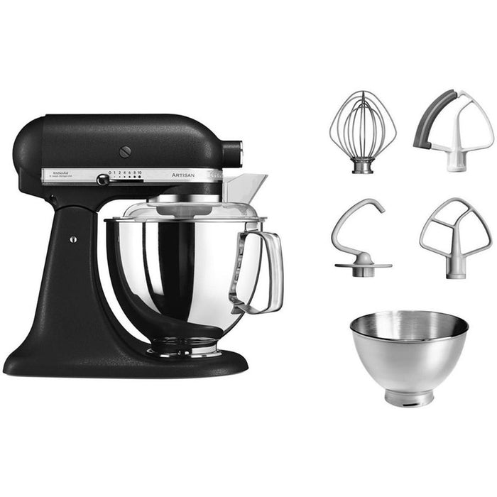 KitchenAid Artisian Food Processor 4.8, 300W, 10 Speed, Cast Iron Black EU 5KSM175PSEBK